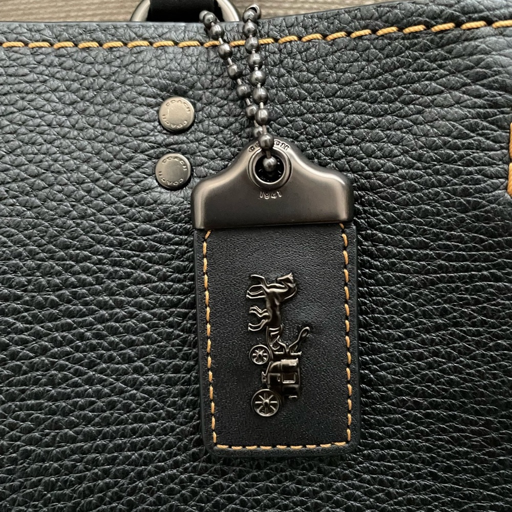 🍁SOLD Coach Rogue 30 bag black new with tags - Picture 2 of 13